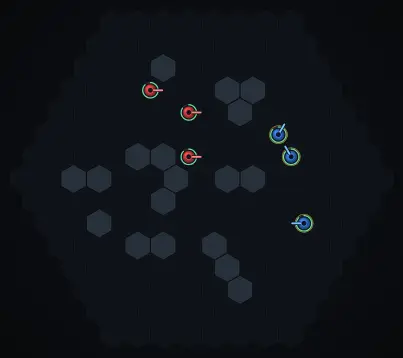 Phalanx — AI tank combat in a hex arena